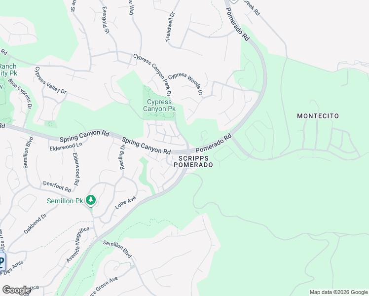 map of restaurants, bars, coffee shops, grocery stores, and more near 12485 Caminito Brioso in San Diego