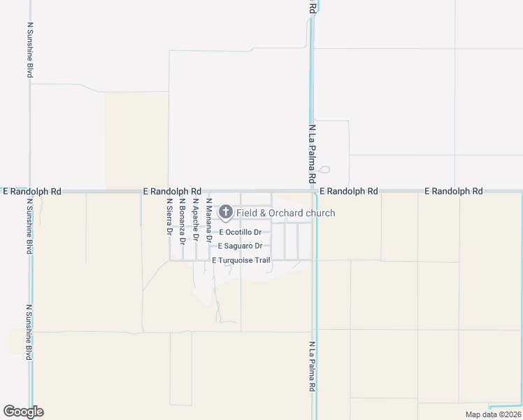 map of restaurants, bars, coffee shops, grocery stores, and more near 2943 East Bonita Drive in Casa Grande