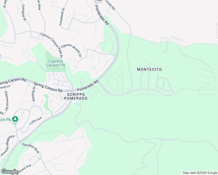 map of restaurants, bars, coffee shops, grocery stores, and more near 12820 Hideaway Lane in San Diego