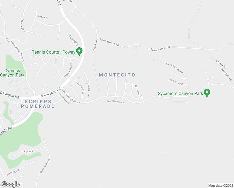 map of restaurants, bars, coffee shops, grocery stores, and more near 11313 Wild Meadow Place in San Diego