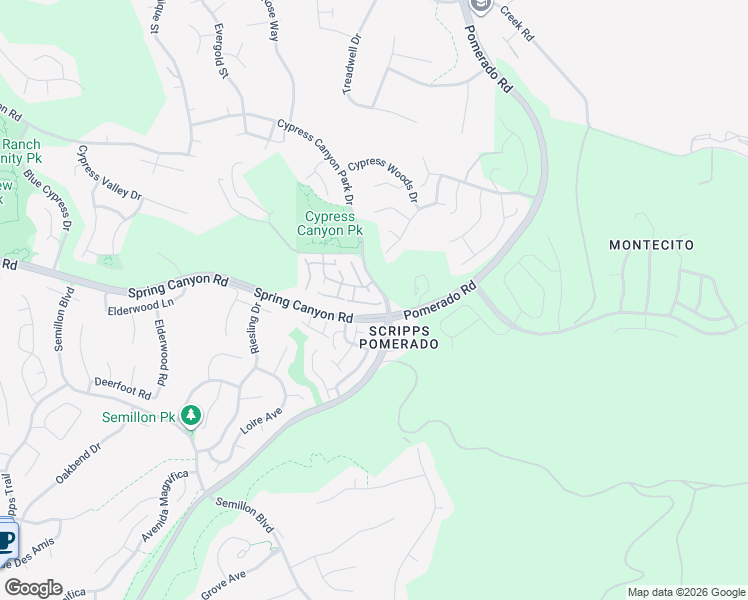 map of restaurants, bars, coffee shops, grocery stores, and more near 12485 Caminito Brioso in San Diego