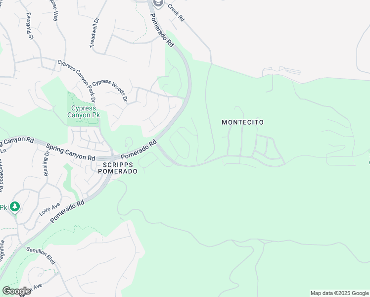 map of restaurants, bars, coffee shops, grocery stores, and more near 12844 Starwood Lane in San Diego