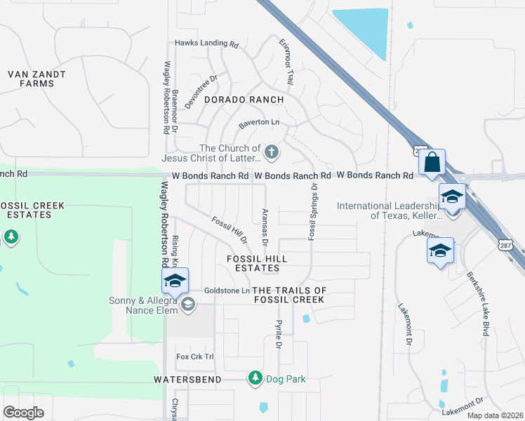 map of restaurants, bars, coffee shops, grocery stores, and more near 10528 Braewood Drive in Blue Mound