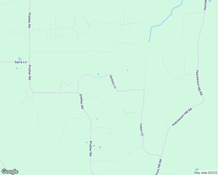 map of restaurants, bars, coffee shops, grocery stores, and more near 409 Victory Lane in Springtown
