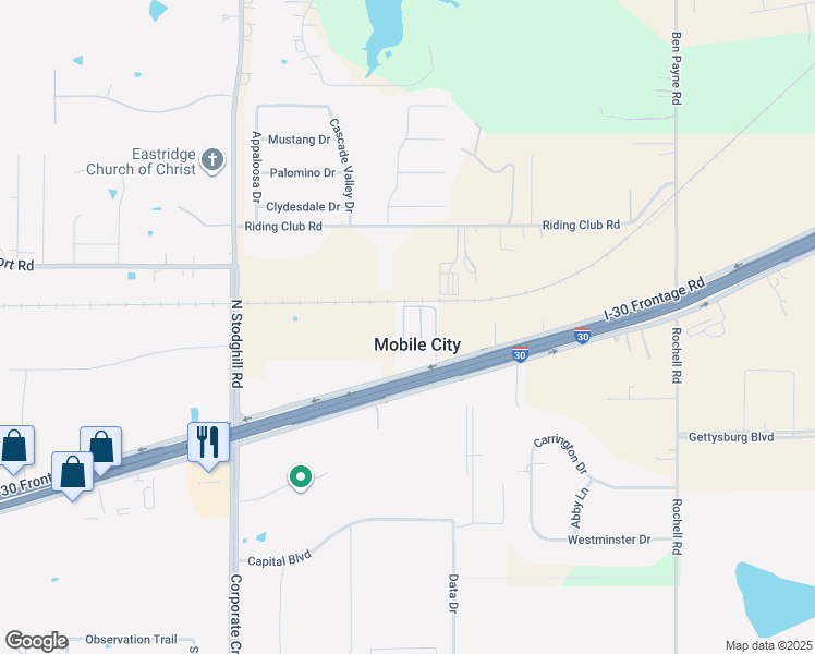 map of restaurants, bars, coffee shops, grocery stores, and more near 824 Lilac Lane in Rockwall