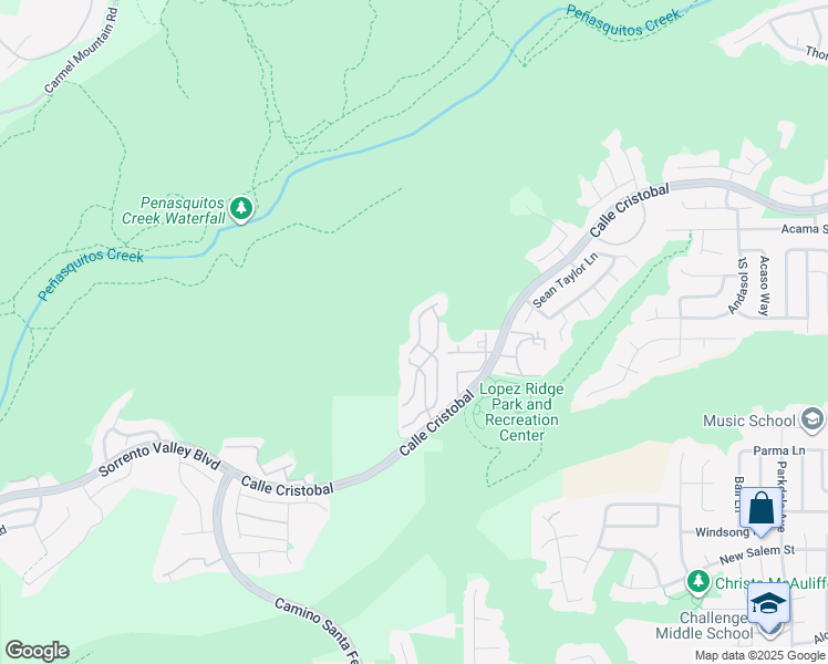 map of restaurants, bars, coffee shops, grocery stores, and more near 11265 Caminito Aclara in San Diego
