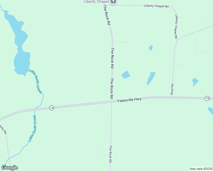 map of restaurants, bars, coffee shops, grocery stores, and more near 1532 The Rock Road in Thomaston