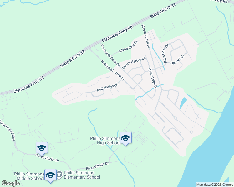 map of restaurants, bars, coffee shops, grocery stores, and more near 310 Indigo Planters Lane in Charleston