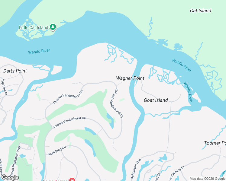 map of restaurants, bars, coffee shops, grocery stores, and more near 3930 Colonel Vanderhorst Circle in Mount Pleasant