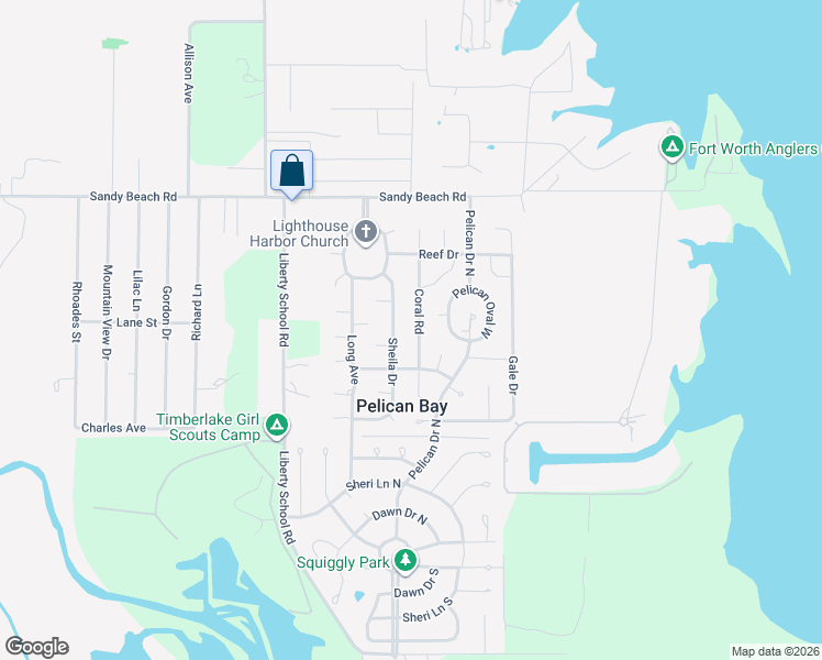 map of restaurants, bars, coffee shops, grocery stores, and more near 1729 Coral Road in Azle