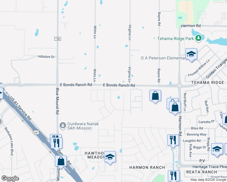 map of restaurants, bars, coffee shops, grocery stores, and more near 1200 Pierz Drive in Fort Worth