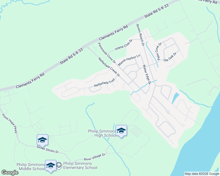 map of restaurants, bars, coffee shops, grocery stores, and more near 310 Indigo Planters Lane in Charleston