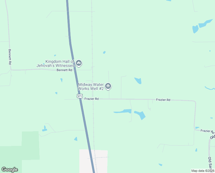 map of restaurants, bars, coffee shops, grocery stores, and more near 154 Thornberry Road in Sarepta