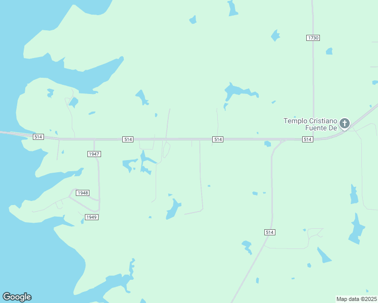 map of restaurants, bars, coffee shops, grocery stores, and more near Farm to Market 514 in Yantis