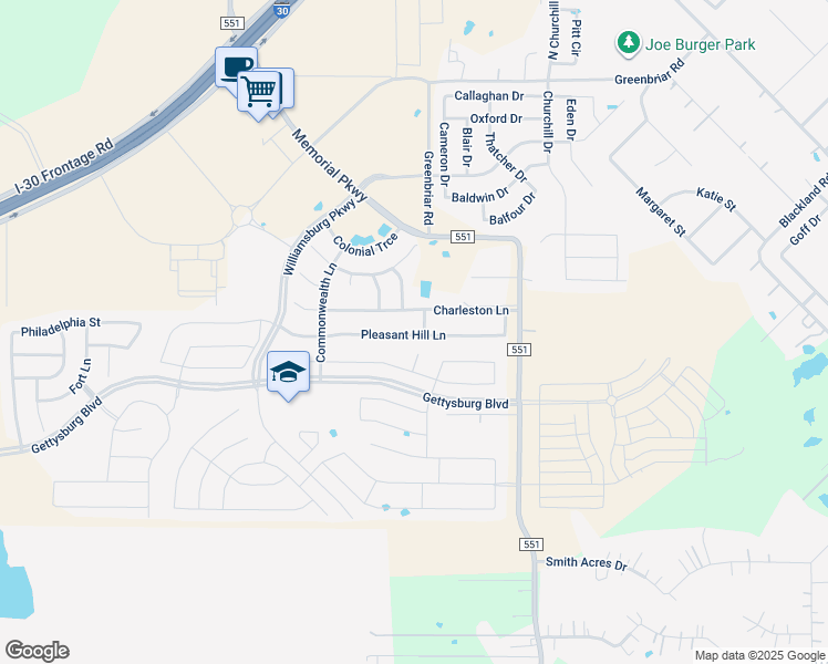 map of restaurants, bars, coffee shops, grocery stores, and more near 146 Pleasant Hill Lane in Royse City