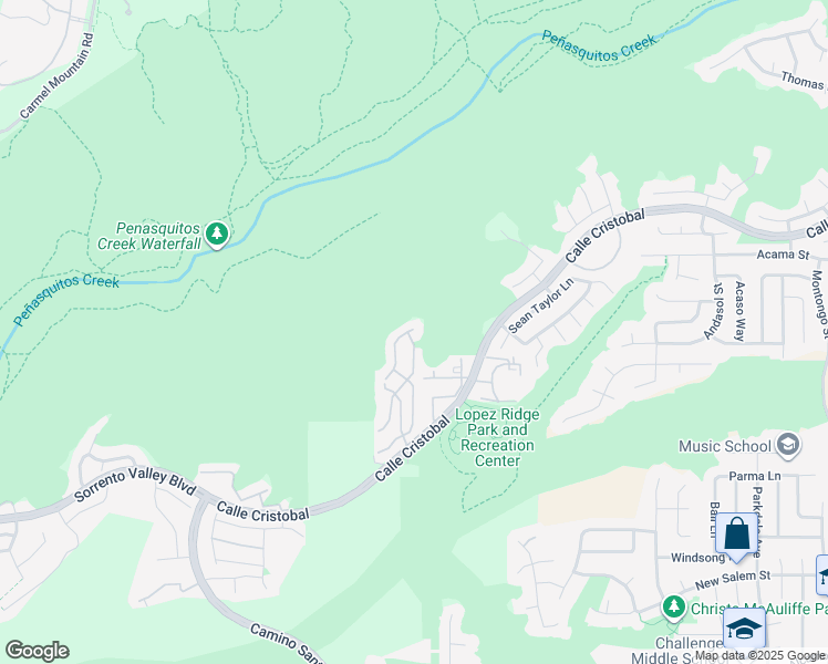 map of restaurants, bars, coffee shops, grocery stores, and more near 11319 Caminito Rodar in San Diego
