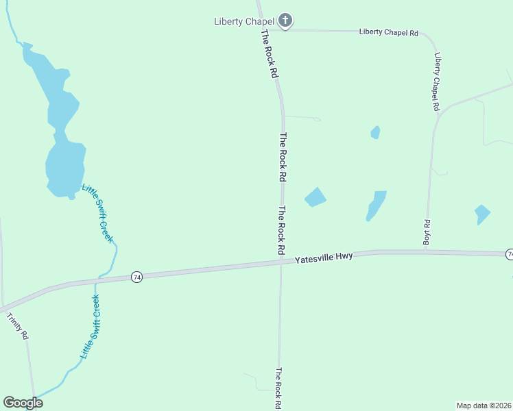 map of restaurants, bars, coffee shops, grocery stores, and more near 1532 The Rock Road in Thomaston