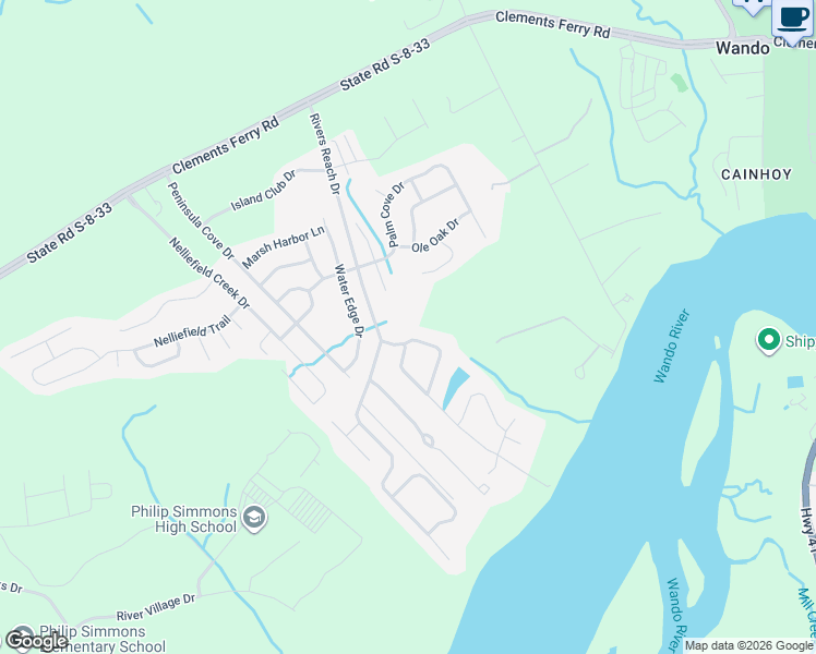 map of restaurants, bars, coffee shops, grocery stores, and more near 1476 Harbor Mist Court in Charleston