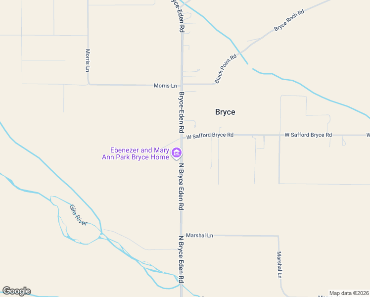 map of restaurants, bars, coffee shops, grocery stores, and more near 6457 Bryce Road in Pima