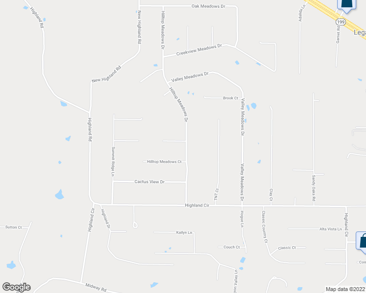 map of restaurants, bars, coffee shops, grocery stores, and more near 101 Sunny Dale Court in Springtown