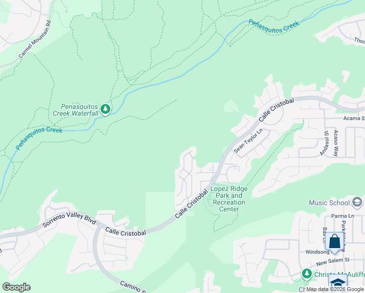 map of restaurants, bars, coffee shops, grocery stores, and more near 11318 Caminito Rodar in San Diego