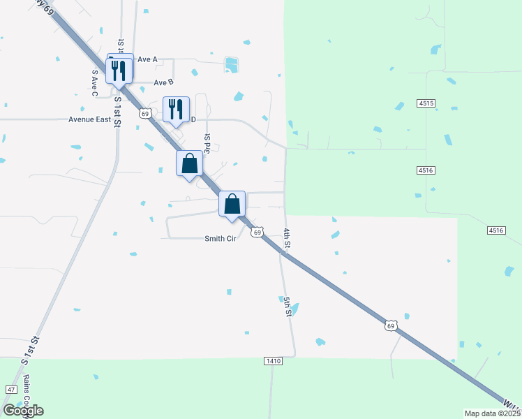map of restaurants, bars, coffee shops, grocery stores, and more near 311 4th Street in Point