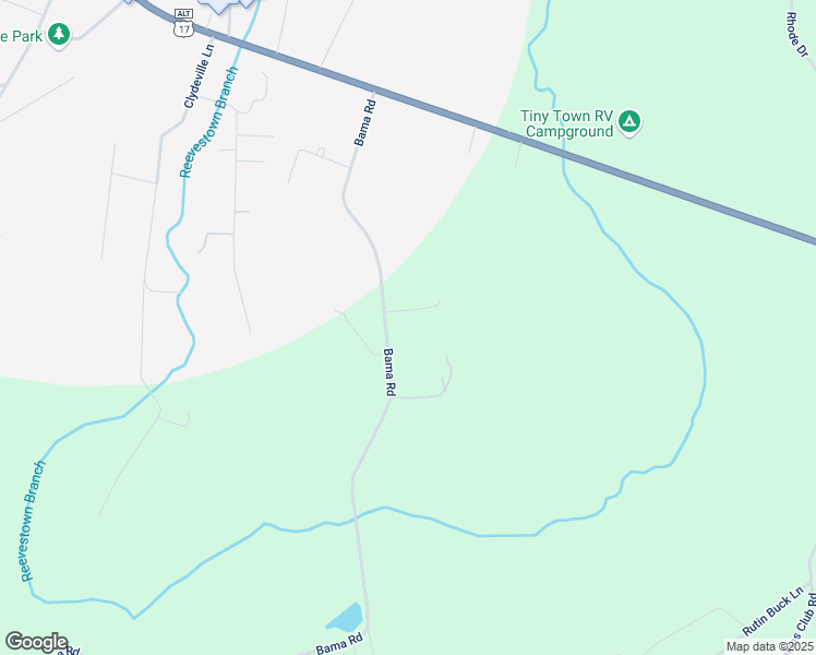 map of restaurants, bars, coffee shops, grocery stores, and more near 2710 Bama Road in Cottageville