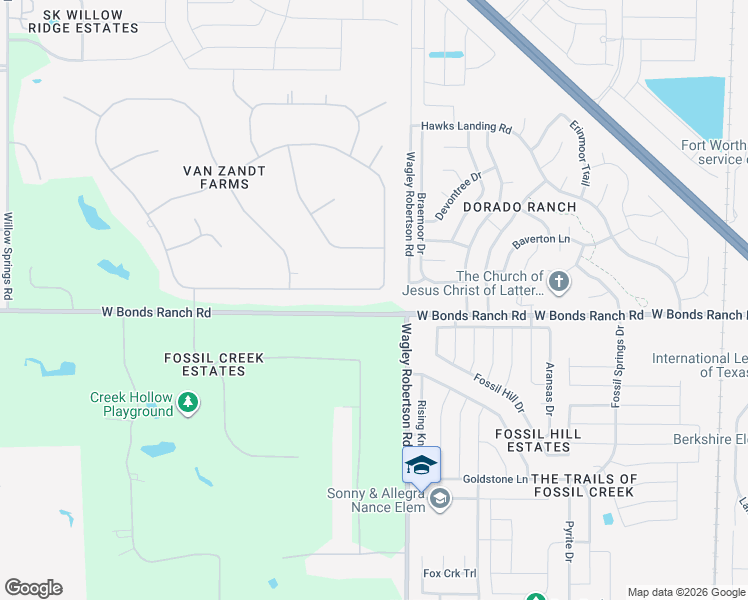 map of restaurants, bars, coffee shops, grocery stores, and more near 909 Morton Hill Lane in Haslet