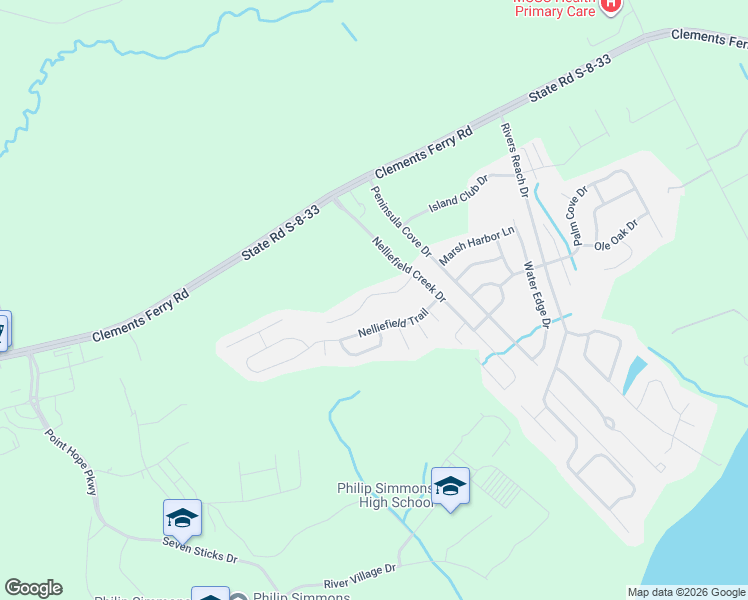 map of restaurants, bars, coffee shops, grocery stores, and more near 319 Cypress Walk Way in Wando