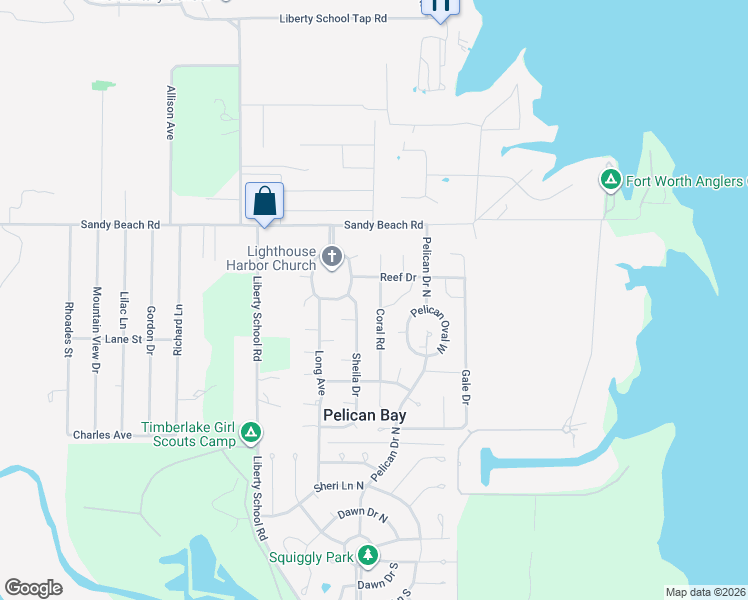 map of restaurants, bars, coffee shops, grocery stores, and more near 1837 Coral Road in Azle