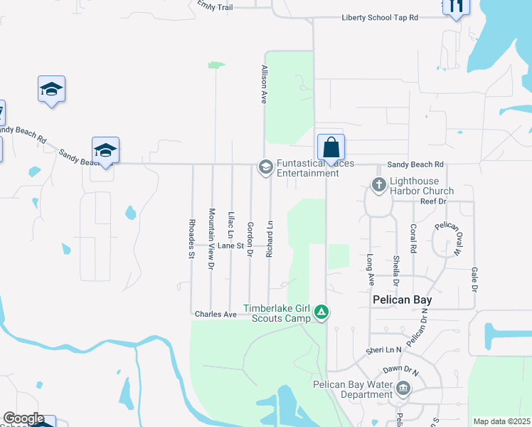 map of restaurants, bars, coffee shops, grocery stores, and more near 141 Gordon Drive in Azle