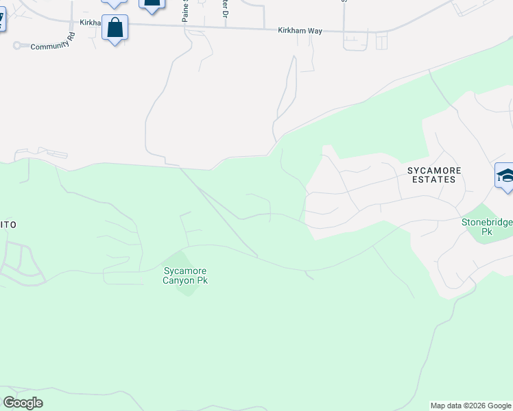 map of restaurants, bars, coffee shops, grocery stores, and more near 14220 Green Valley Court in San Diego