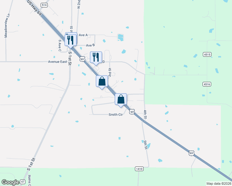 map of restaurants, bars, coffee shops, grocery stores, and more near 570 Locust Street in Point