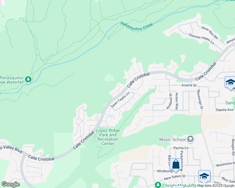 map of restaurants, bars, coffee shops, grocery stores, and more near 7435 Keisha Terrace in San Diego