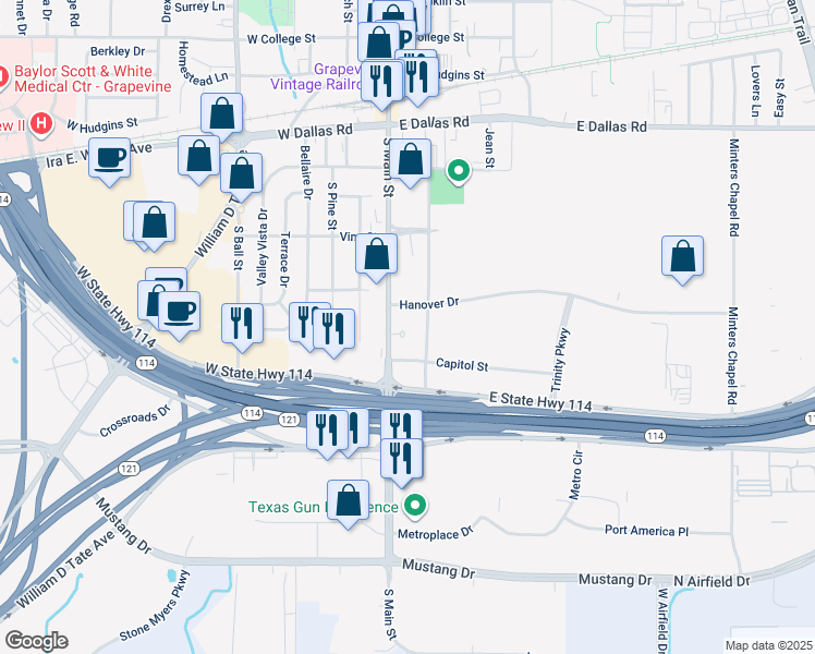 1255 South Main Street, Grapevine TX Walk Score