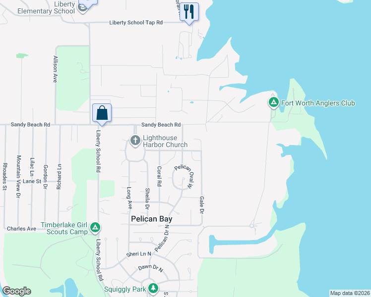 map of restaurants, bars, coffee shops, grocery stores, and more near 1937 Gale Drive in Azle