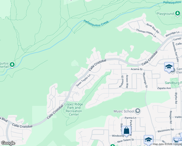 map of restaurants, bars, coffee shops, grocery stores, and more near 11420 Caminito La Bar in San Diego