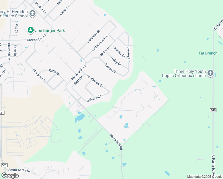 map of restaurants, bars, coffee shops, grocery stores, and more near 215 Southview Dr in Royse City