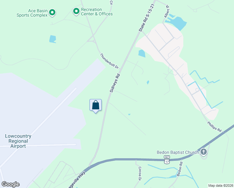 map of restaurants, bars, coffee shops, grocery stores, and more near 662 Sidneys Road in Walterboro