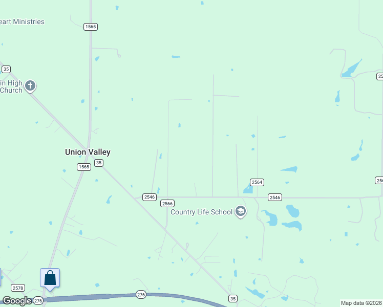 map of restaurants, bars, coffee shops, grocery stores, and more near 2540-4398 County Road 2566 in Quinlan