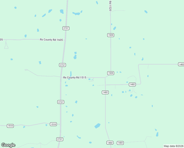 map of restaurants, bars, coffee shops, grocery stores, and more near County Road 1515 in Point