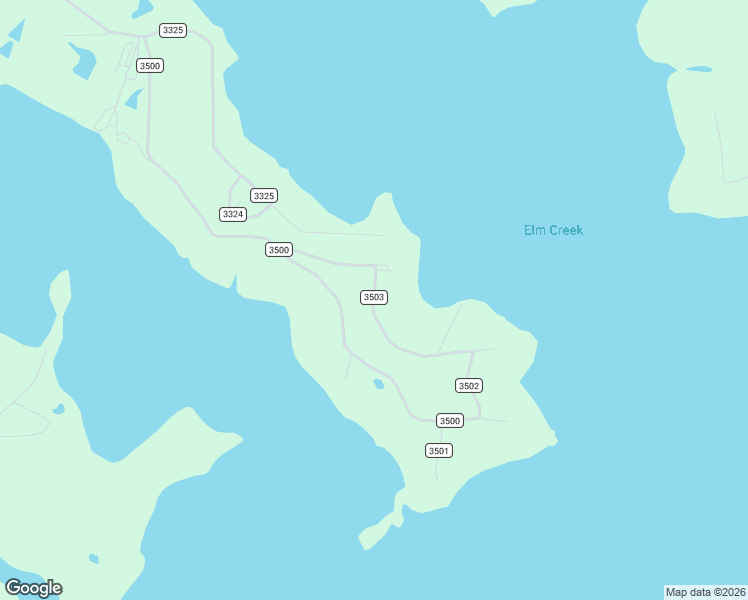 map of restaurants, bars, coffee shops, grocery stores, and more near County Road 3503 in Rains County