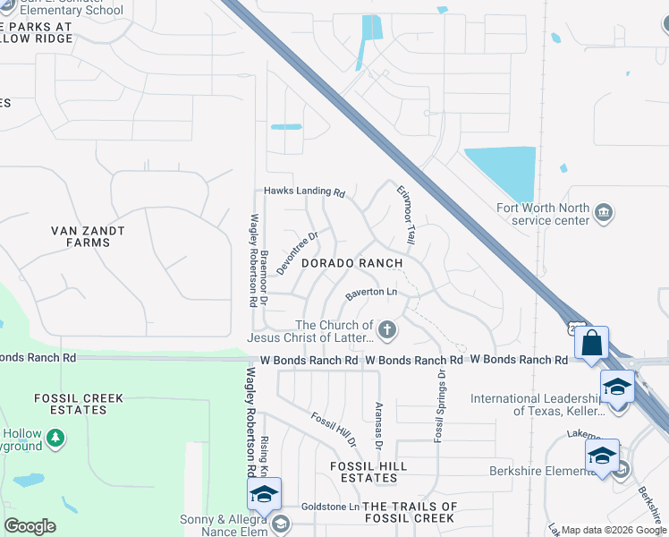 map of restaurants, bars, coffee shops, grocery stores, and more near 10844 Irish Glen Trail in Haslet