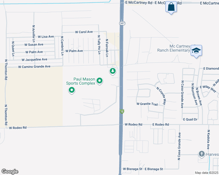 map of restaurants, bars, coffee shops, grocery stores, and more near 2525 North Pinal Avenue in Casa Grande