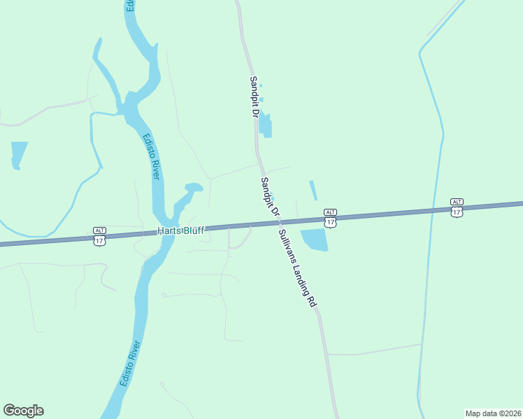map of restaurants, bars, coffee shops, grocery stores, and more near 127 Sandpit Drive in Ridgeville