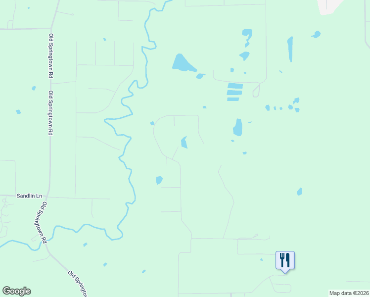 map of restaurants, bars, coffee shops, grocery stores, and more near 704 Slabs Way in Springtown