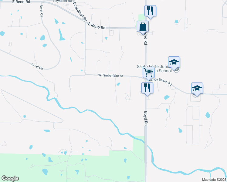 map of restaurants, bars, coffee shops, grocery stores, and more near 1700 West Timberlake Street in Azle
