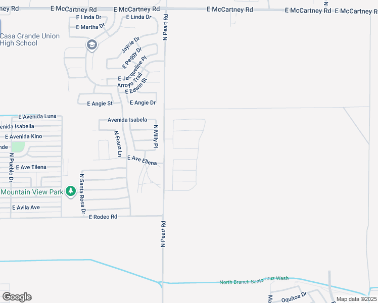 map of restaurants, bars, coffee shops, grocery stores, and more near 1552 East Kendall Place in Casa Grande