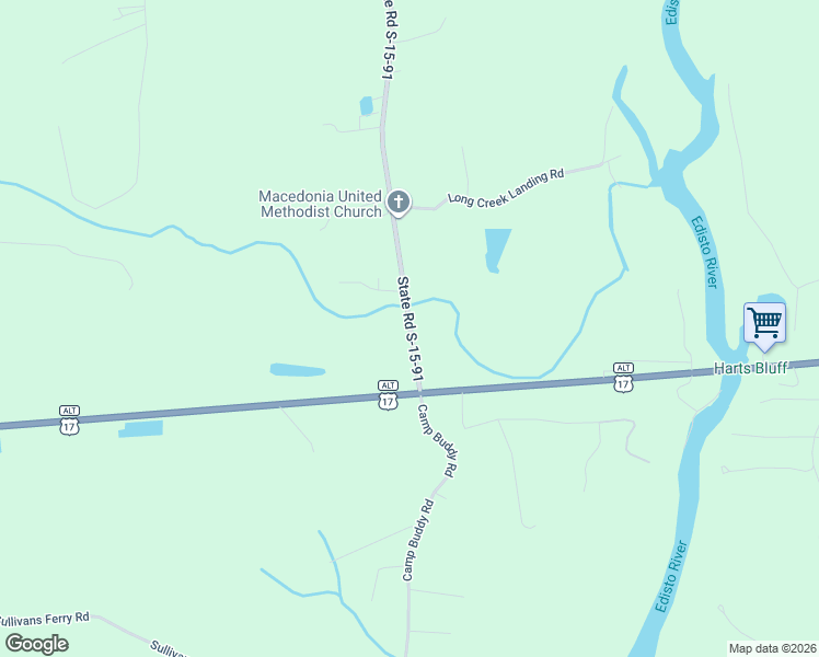 map of restaurants, bars, coffee shops, grocery stores, and more near 111 State Road S-15-91 in Ridgeville