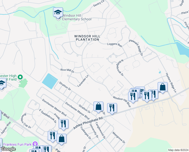 map of restaurants, bars, coffee shops, grocery stores, and more near 8367 Coventry Court in Charleston